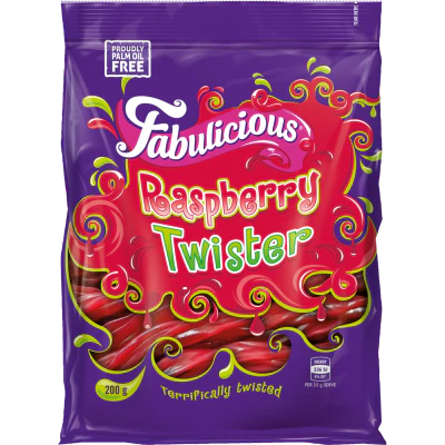 RJ's Fabulicious Raspberry Twister 200g