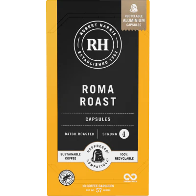 Robert Harris Roma Roast Coffee Capsules 10pk