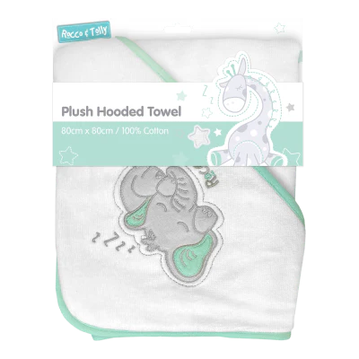 Rocco & Tolly Plush Hooded Towel 1ea