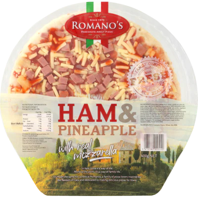 Romano's Ham & Pineapple Pizza 400g