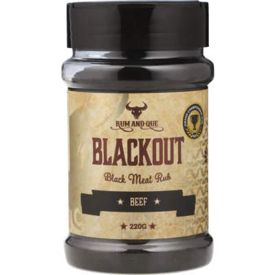 Rum and Que Blackout Beef Black Meat Rub 220g