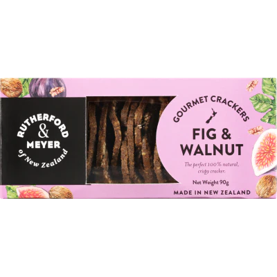 Rutherford & Meyer Fig & Walnut Gourmet Crackers 90g