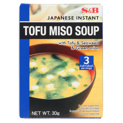 S&B Tofu Miso Soup with Seaweed & Green Onion 30g
