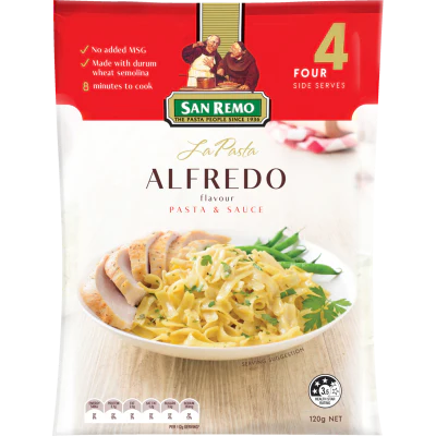 San Remo La Pasta Alfredo Pasta & Sauce 120g