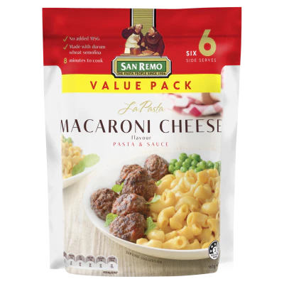 San Remo La Pasta Macaroni Cheese Pasta & Sauce 160g
