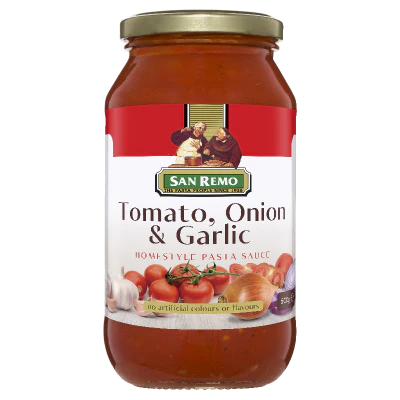 San Remo Tomato Onion & Garlic Pasta Sauce 500g