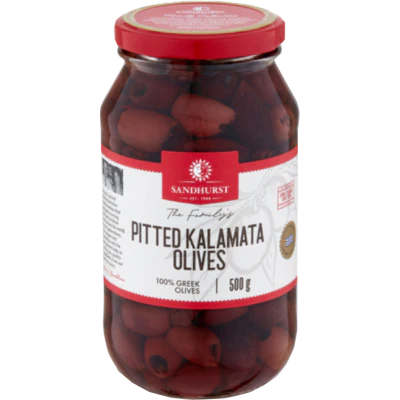 Sandhurst Pitted Kalamata Olives 500g