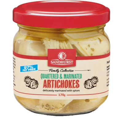 Sandhurst Quartered & Marinated Artichokes 170g