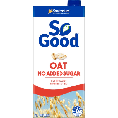 Sanitarium So Good Oat No Added Sugar Oat Milk 1l