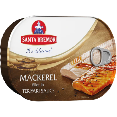 Santa Bremor Mackerel Fillet In Teriyaki Sauce 190g