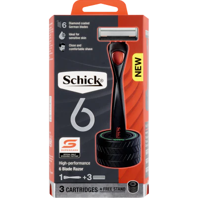 Schick 6 Mens Razor Kit 1pk