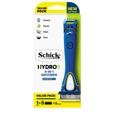 Schick Hydro 5 4-In 1 Groomer Kit + 1 Cartridge ea