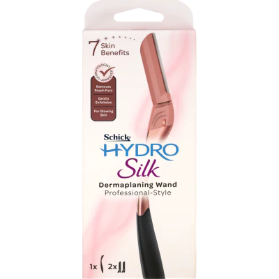 Schick Hydro Silk Dermaplaning Wand Kit+2 1pk