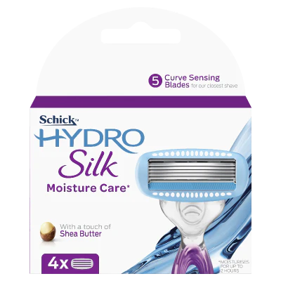 Schick Hydro Silk Moisture Care Curve Sensing Blades 4pk