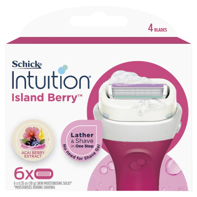Schick Intuition Island Berry Cartridges 6pk