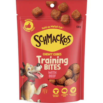 Schmackos Chewy Cubes With Beef Training Bites 130g