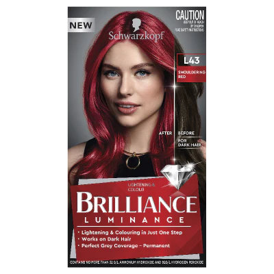 Schwarzkopf Brilliance Smouldering Red L43 Hair Colour 1pk