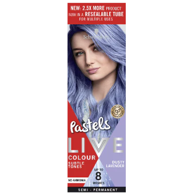 Schwarzkopf Live Pastels Dusty Lavender Semi Permanent Colour 75ml