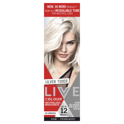 Schwarzkopf Live Silver Toner Semi Hair Colour 1ea