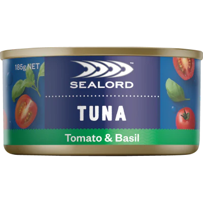 Sealord Tomato & Basil Tuna 185g