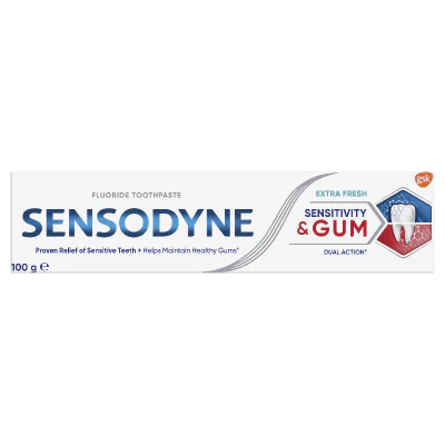 Sensodyne Sensitivity & Gum Dual Action Extra Fresh Toothpaste 100g