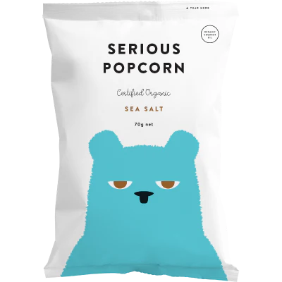 Serious Popcorn Organic Sea Salt Popcorn 70g
