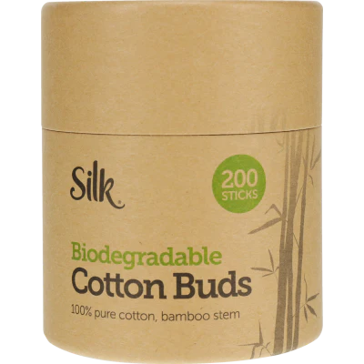 Silk Biogradable Cotton Buds 200pk