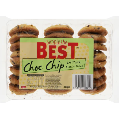 Simply The Best Choc Chip Biscuit Bites 24ea