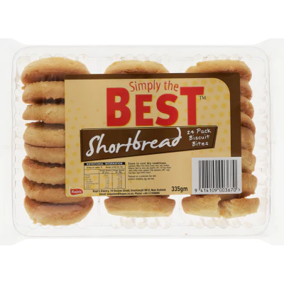 Simply The Best Shortbread Biscuit Bites 24ea