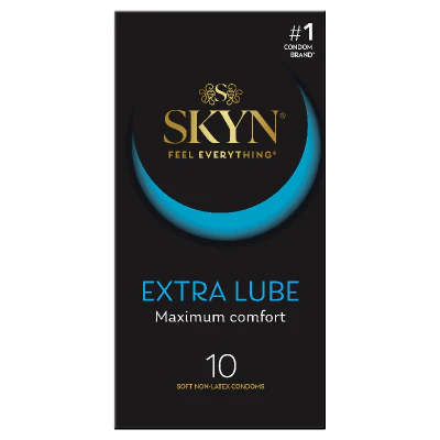 Skyn Extra Lubricated Soft Non-Latex Condoms 10pk