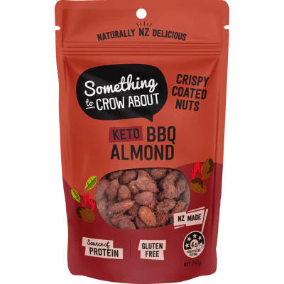 Something to Crow About Keto BBQ Almond Crispy Coated Nuts 140g