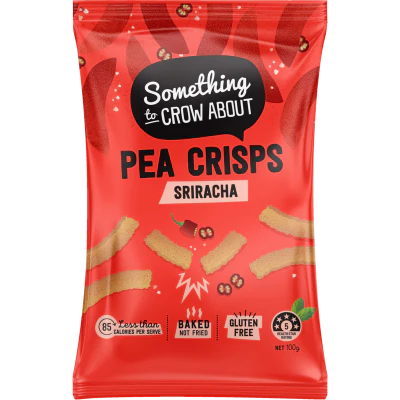 Something to Crow About Sriracha Pea Crisps 100g