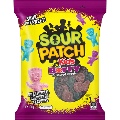 Sour Patch Kids Berry Flavoured Sweets 190g
