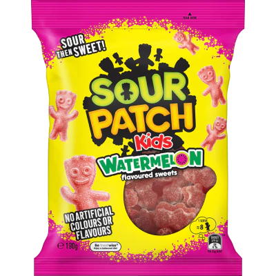 Sour Patch Kids Watermelon Flavoured Sweets 190g