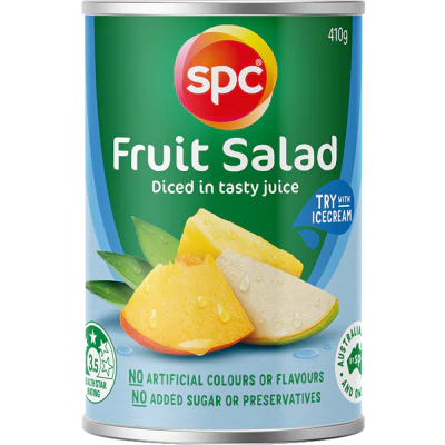 SPC Fruit Salad Diced In Tasty Juice 410g