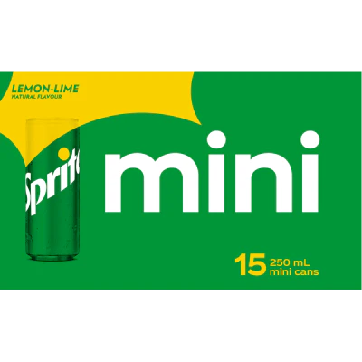 Sprite Lemon-Lime Soft Drink Mini Cans 15 x 250ml