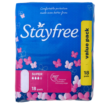 Stayfree Super Pads 18pk