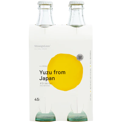 StrangeLove Yuzu From Japan Lo-Cal Soda 4 x 300ml