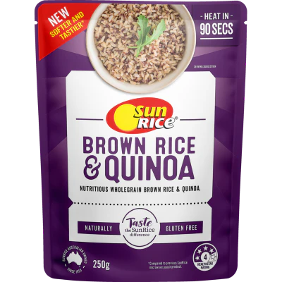 SunRice Brown Rice & Quinoa Rice 250g