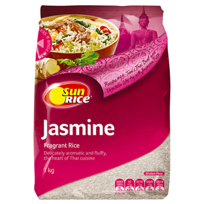 SunRice Jasmine Fragrant Rice 1kg