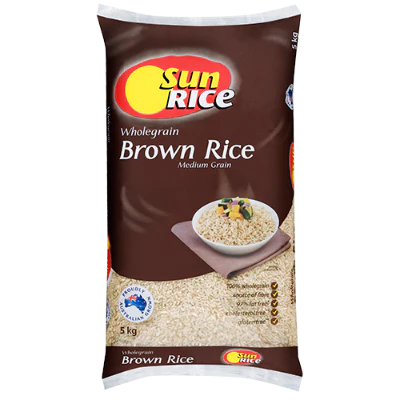 SunRice Medium Grain Brown Rice 5kg