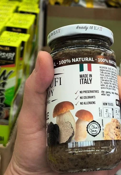 Tartufi Jimmy Truffle & Porcini Mushroom Sauce jar
