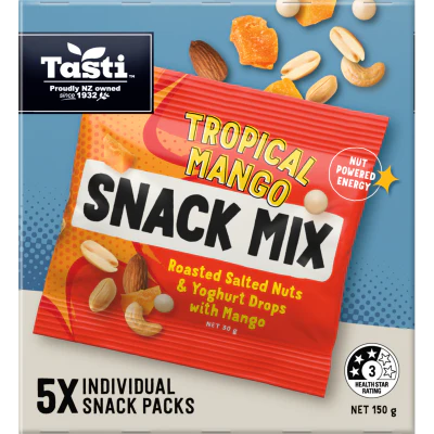 Tasti Tropical Mango Snack Mix 5 x 30g