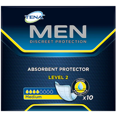 Tena Level 2 Men's Incontinence Pads 10pk