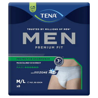 Tena Men Discreet Protection Level 4 Protective Underwear 8pk