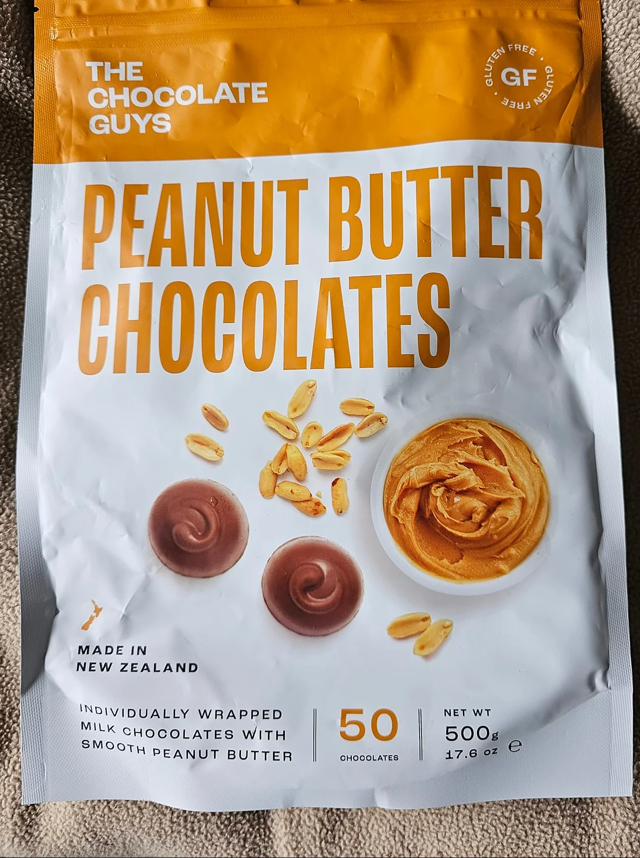 THE CHOCOLATE GUYS PEANUT BUTTER CHOCOLATES 500G - Image 2