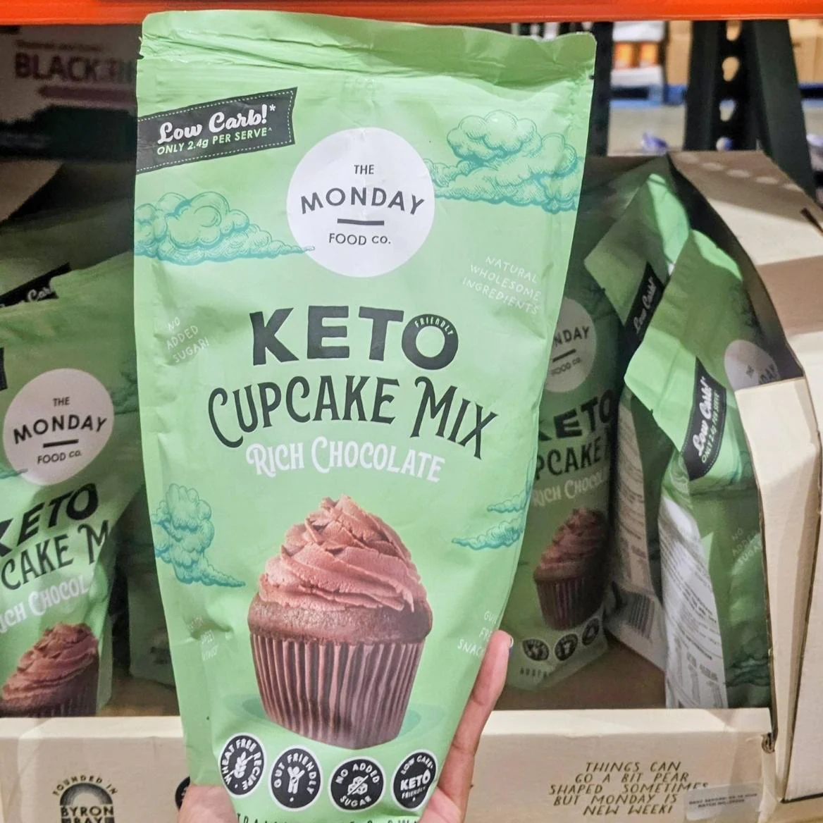 THE MONDAY FOOD CO KETO CUP CAKE MIX RICH CHOC 800G