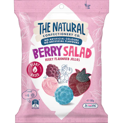 The Natural Confectionery Co. Berry Salad Flavoured Jellies 180g