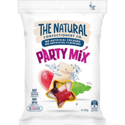 The Natural Confectionery Co. Party Mix 220g