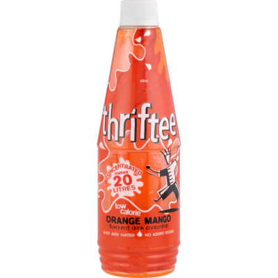 Thriftee Low Calorie Orange Mango Flavoured Drink Concentrate 540ml
